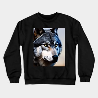 Timber Wolf - AI-Generated Crewneck Sweatshirt